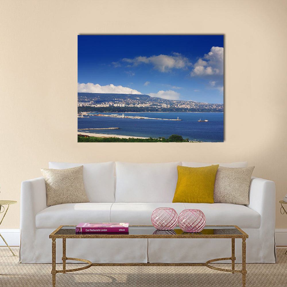 Varna Bulgaria view from Asparuhovo Multi panel canvas wall art