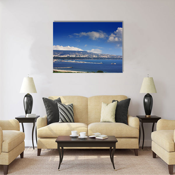 Varna,Bulgaria - view from Asparuhovo Multi panel canvas wall art