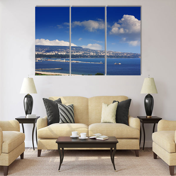 Varna,Bulgaria - view from Asparuhovo Multi panel canvas wall art