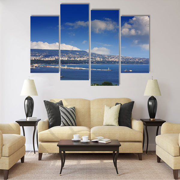 Varna,Bulgaria - view from Asparuhovo Multi panel canvas wall art