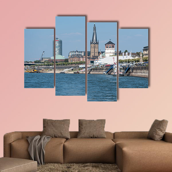 From a ship one has a spectacular view on the Rhine promenade wall art