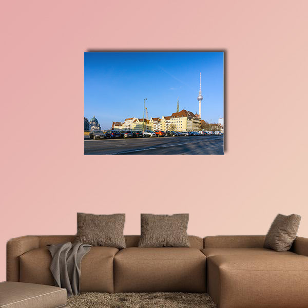 Tv tower or Fersehturm, Germany multi panel canvas wall art