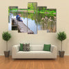 Vilnius, Three Young Fishermen At The Pond In TrakuVoke Public Park In Vilnius, Lithuania, Multi Panel Canvas Wall Art