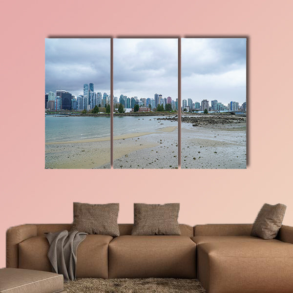 Wide angle shot over the skyline of Vancouver - amazing wall art