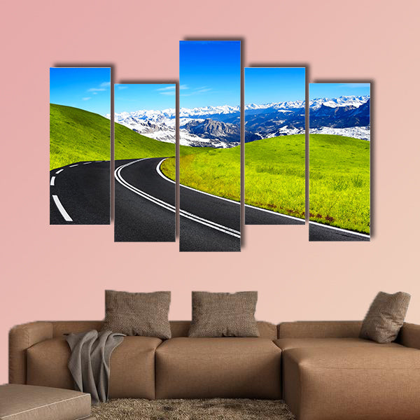 Mountain travel multi panel canvas wall art