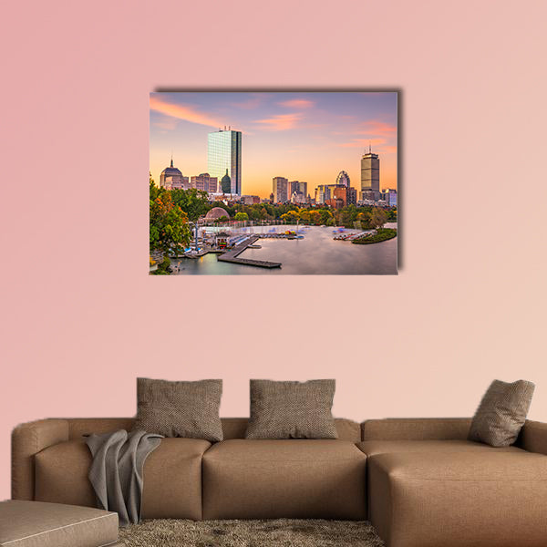 Boston, Massachusetts, USA skyline Multi panel canvas wall art