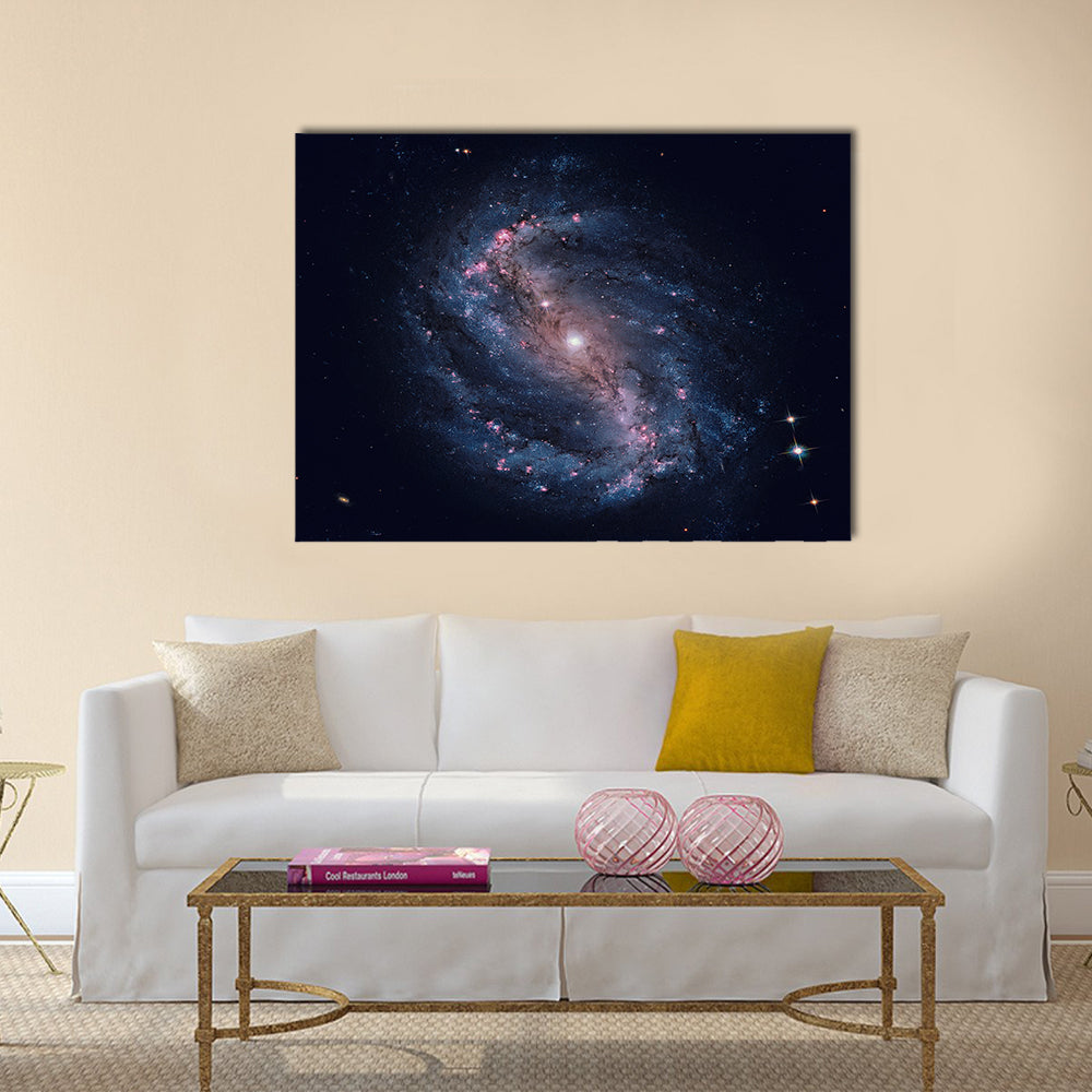 NGC 6217 is a barred spiral galaxy located some 67 million light years away Multi Panel Canvas Wall Art