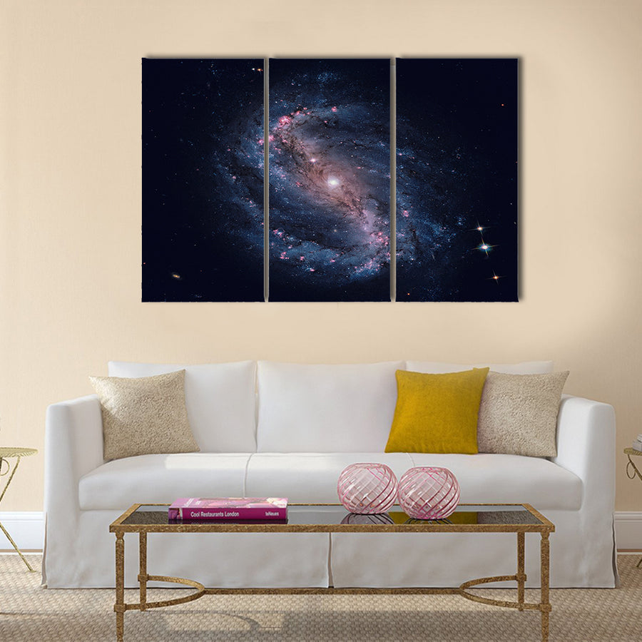 NGC 6217 is a barred spiral galaxy located some 67 million light years away Multi Panel Canvas Wall Art