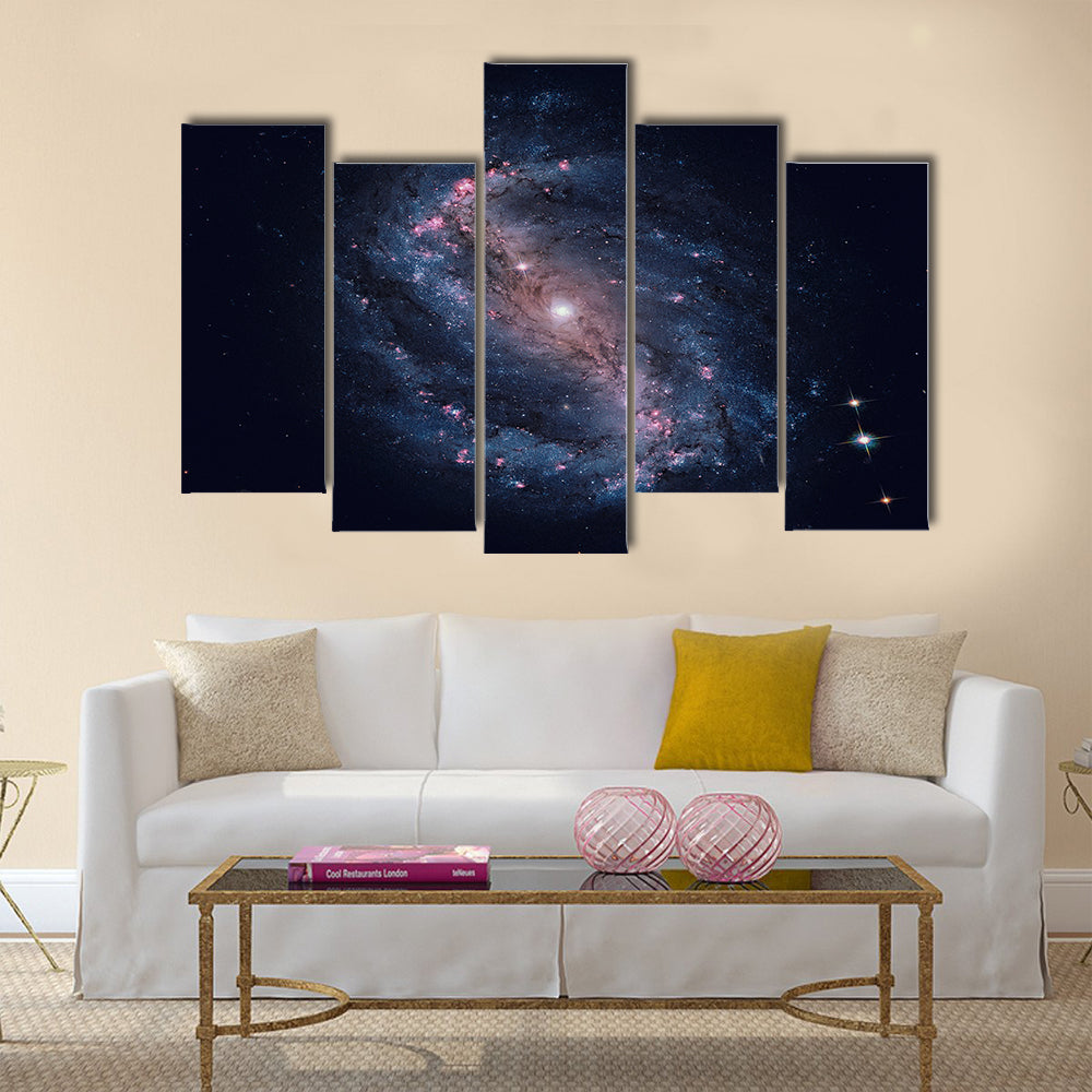 NGC 6217 is a barred spiral galaxy located some 67 million light years away Multi Panel Canvas Wall Art