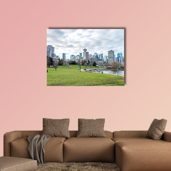 Canada Place during clear sky, Vancouver Jan 2107 Multi panel canvas wall art