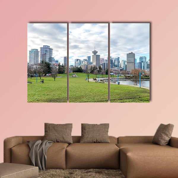 Canada Place during clear sky, Vancouver Jan 2107 Multi panel canvas wall art