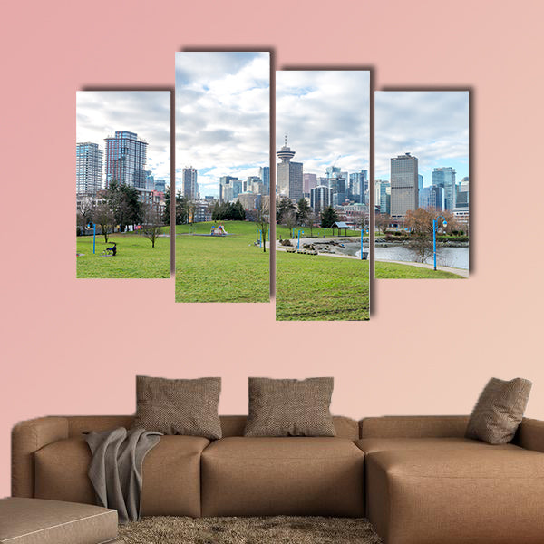 Canada Place during clear sky, Vancouver Jan 2107 Multi panel canvas wall art