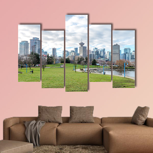 Canada Place during clear sky, Vancouver Jan 2107 Multi panel canvas wall art