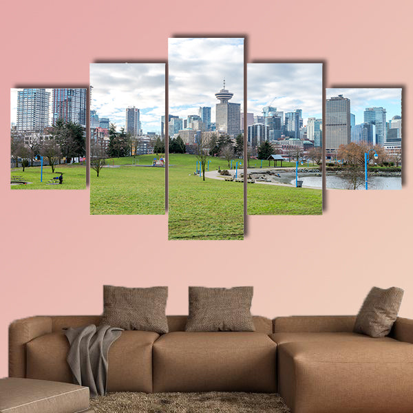 Canada Place during clear sky, Vancouver Jan 2107 Multi panel canvas wall art