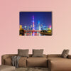 Architectural landscape of Lujiazui, the Bund, Shanghai multi panel canvas wall art