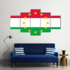 Hungary national flag with a star circle of EU Multi Panel Canvas Wall Art