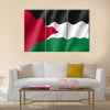 Vector flag of Palestine state Multi panel canvas wall art