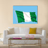 Developing flag of Nigeria Multi panel canvas wall art