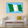 Developing flag of Nigeria Multi panel canvas wall art