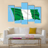 Developing flag of Nigeria Multi panel canvas wall art