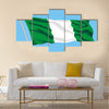 Developing flag of Nigeria Multi panel canvas wall art