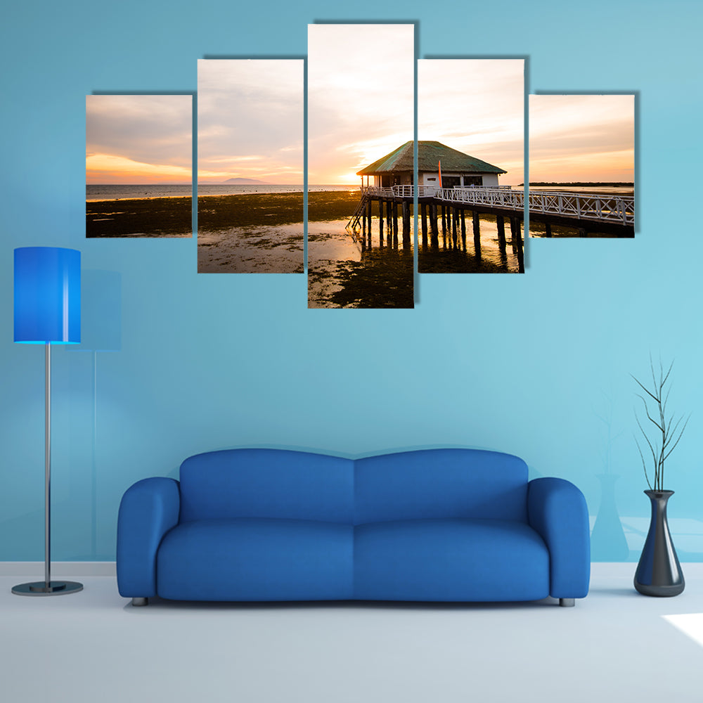 A Relaxing Beach house At Calatagan, Batangas Multi Panel Canvas Wall Art