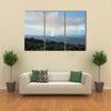 View over the crater of the active volcano Kilauea on the big island of Hawaii multi panel canvas wall art