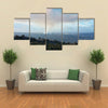 View over the crater of the active volcano Kilauea on the big island of Hawaii multi panel canvas wall art