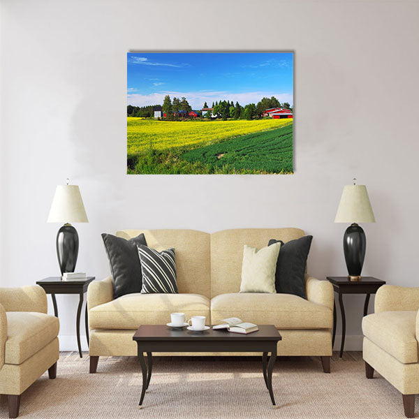 Finnish summer landscape Multi panel canvas wall art
