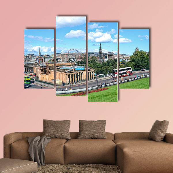 Edinburgh City View multi panel canvas wall art