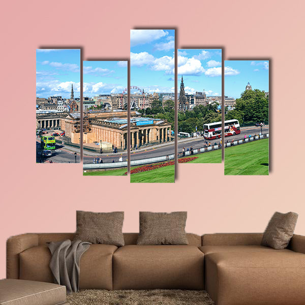 Edinburgh City View multi panel canvas wall art