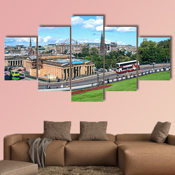 Edinburgh City View multi panel canvas wall art