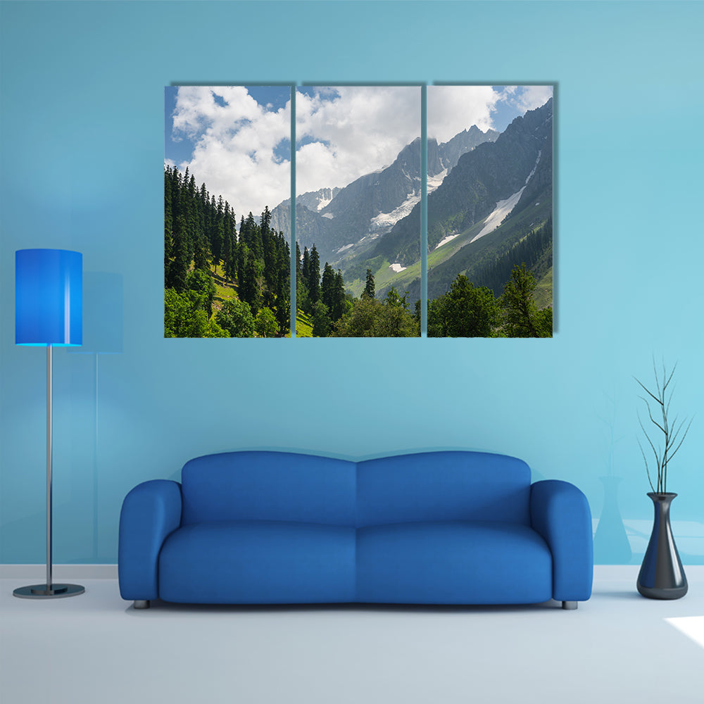 Beautiful landscape of Sonamarg in summer, Srinagar, Jammu Kashmir, India, Asia multi panel canvas wall art