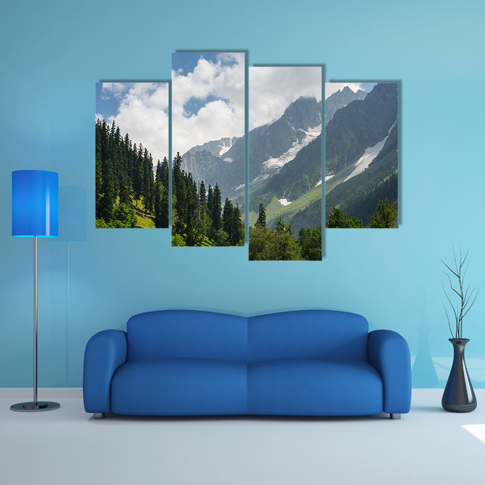 Beautiful landscape of Sonamarg in summer, Srinagar, Jammu Kashmir, India, Asia multi panel canvas wall art