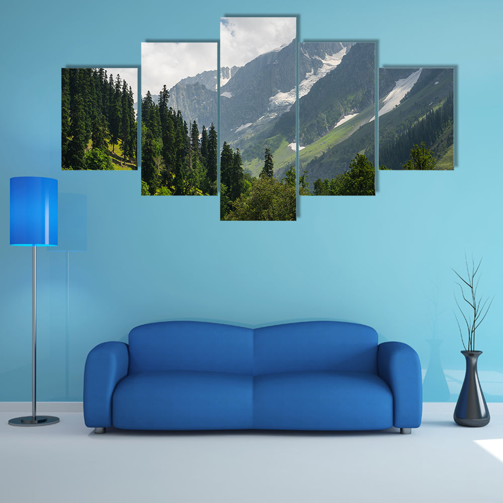 Beautiful landscape of Sonamarg in summer, Srinagar, Jammu Kashmir, India, Asia multi panel canvas wall art