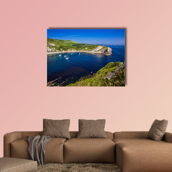 British seaside - summer holiday destination Lulworth cove wall art