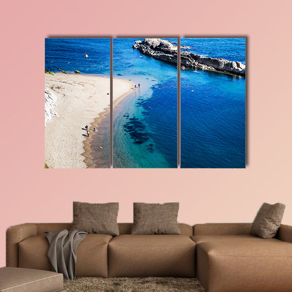 Beautiful hidden beach on the Jurassic Coast of Dorset, UK - Britiish wall art