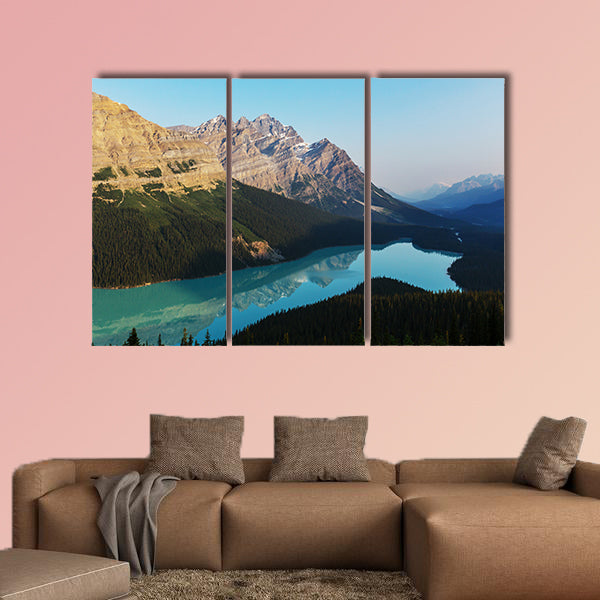 Peyto Lake in Banff National Park, Canada Multi panel canvas wall art