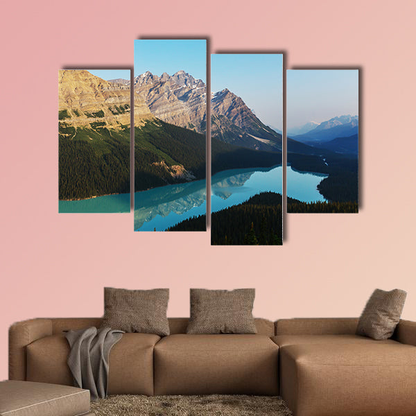 Peyto Lake in Banff National Park, Canada Multi panel canvas wall art