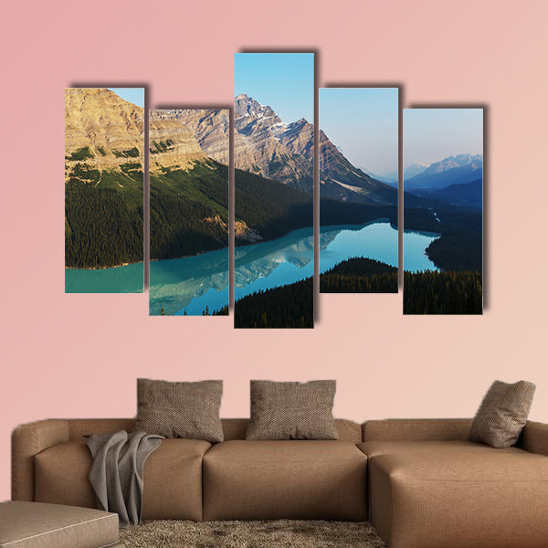 Peyto Lake in Banff National Park, Canada Multi panel canvas wall art