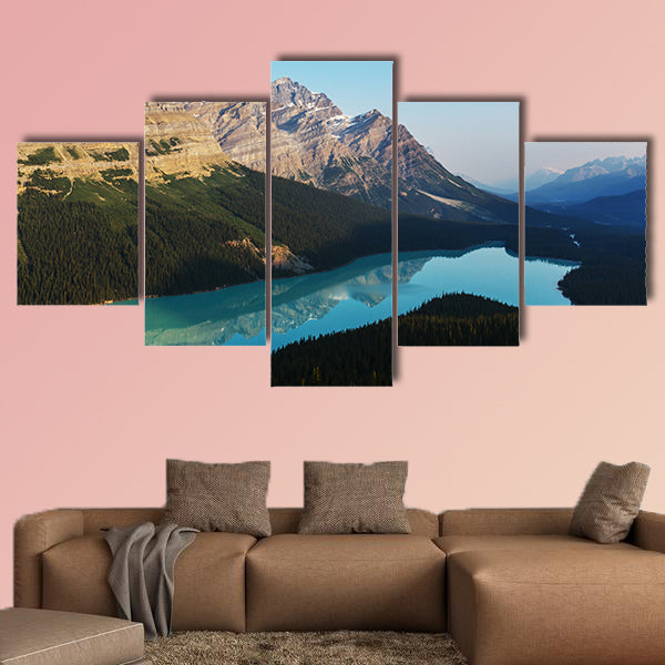 Peyto Lake in Banff National Park, Canada Multi panel canvas wall art