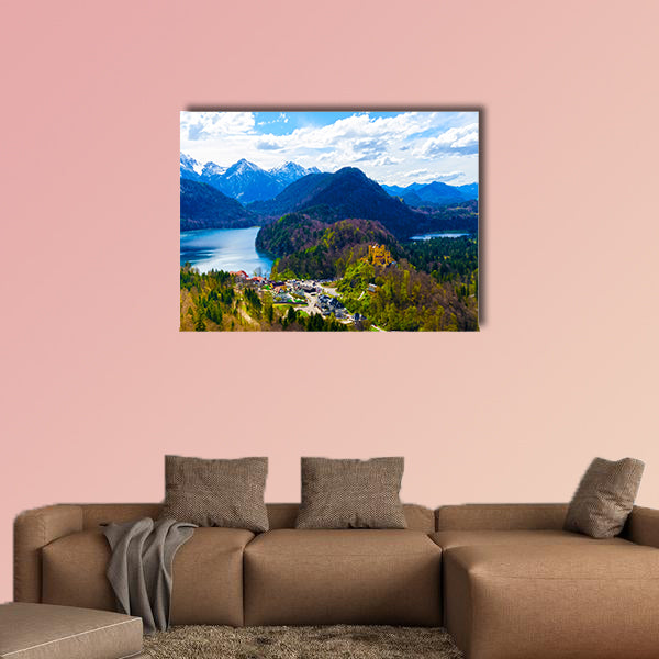 Hohenschwangau Castle, Bavaria, Germany multi panel canvas wall art