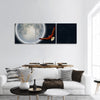 Surrealism, Full moon,Flying eagle in the sky panoramic canvas wall art