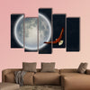 Surrealism Full moon, flying eagle in the sky multi panel canvas wall