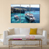 Azure Window, famous stone arch of Gozo island in the sun in summer Malta, Multi Panel Canvas Wall Art