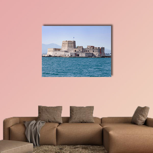 The Bourtzi water fortress of Nafplio, Greece multi panel canvas wall art