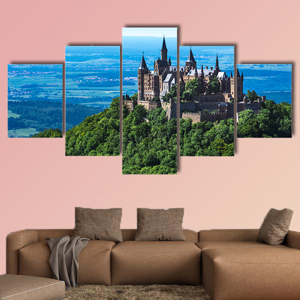 Burg Hohenzollern German European Castle multi panel canvas wall art
