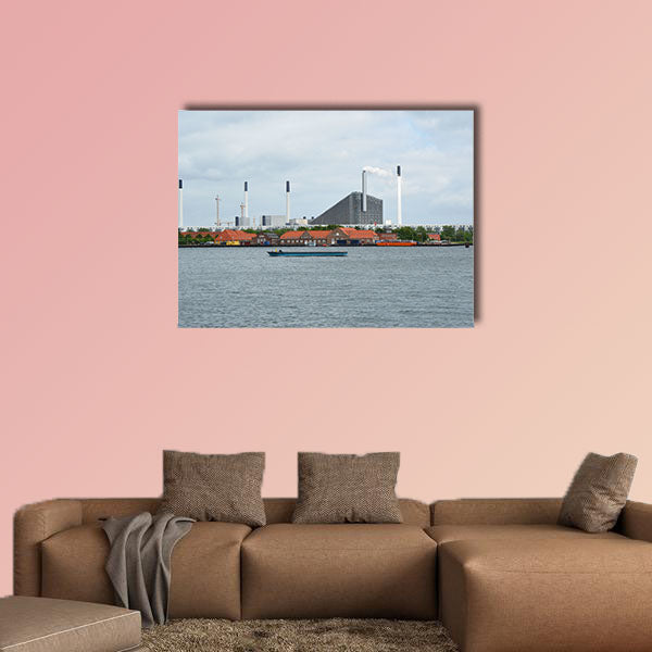 View on the incinerator of Copenhagen from the Kastellet, wall art
