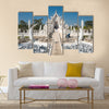 White Temple in Chiang Rai northern Thailand multi panel canvas wall art