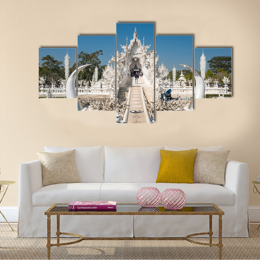 White Temple in Chiang Rai northern Thailand multi panel canvas wall art